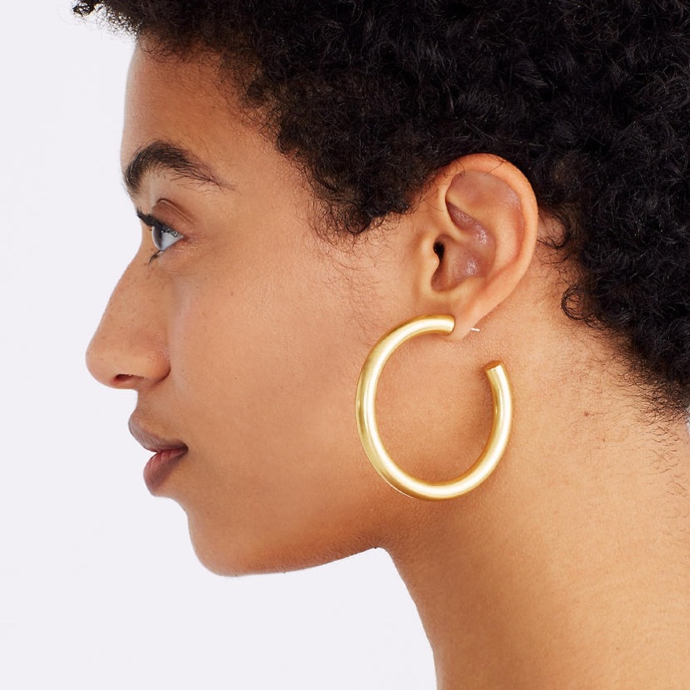 ASOS Oversized Chunky Gold Hoops NIB